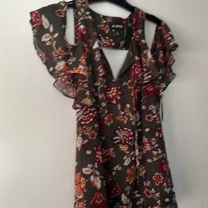 A.Byer ladies cold shoulder blouse